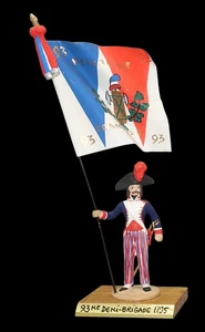 Porte-drapeau 93 ÈME DEMI-BRIGADE 1795  -  Figurine  Guy RENAUD / toy soldier - Imagen 1 de 2