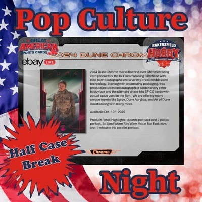 Serial # 4 - 2024 Topps Chrome Dune - 6 Hobby Box Break #265 🔥 - Image 1 of 4