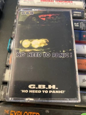 G.B.H. *No Need To Panic *cassette tape *VG+/NM *1987 *Combat *8184-4 *HARDCORE - Image 1 of 4