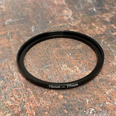 72-77mm Metal Step Up Ring Lens Adapter from 72 to 77mm Filter Thread UK Seller - Image 1 of 2