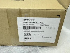 Fisher Scientific Mikrotiterplatte 96 Well 500 ul PP Etui mit 80 Platten - Bild 1 von 2