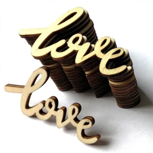 Decor Crafts Accessories Valentine's Day Wooden Love Letters Table Scatter - Picture 1 of 9
