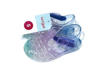 Sandalias Zapatos Cat & Jack Niñas Pequeñas Ombre Púrpura Jalea Soleada - Talla 5 Foto 1 de 4