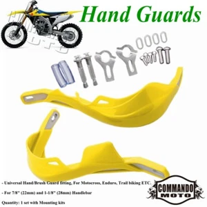7/8" Dirt Bike Handprotektoren Kit für Suzuki RMZ250 RMZ450 DRZ400 RM250 gelb - Bild 1 von 7
