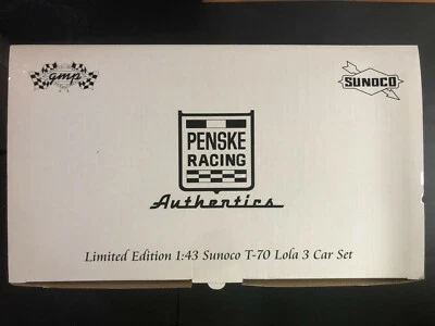  GMP Sunoco T 70 Lola Chevy RACE CAR SET of 3 Penske Racing 1:43 NEW IN BOX - Image 1 of 4