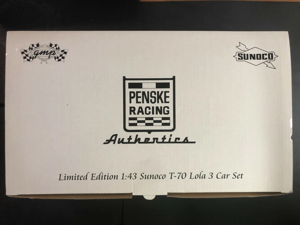  GMP Sunoco T 70 Lola Chevy RACE CAR SET of 3 Penske Racing 1:43 NEW IN BOX - Image 1 of 4
