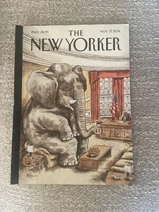 NEW YORKER Magazine November 17 2014 "The Elephant In The Room" Linniers - Picture 1 of 1