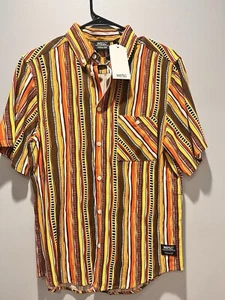 Unisex WESC Oden Botton Honey Hand Stripe Shirt, M S, W M, Numeric 3. NWT - Picture 1 of 12
