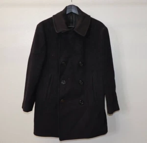WWII US Navy Naval Clothing Factory 10-Button Wool Pea Coat Jacket 1940s Size 40 - Picture 1 of 8