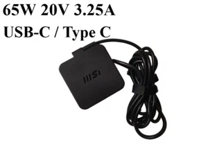 Genuine MSI 20V 3.25A 65W USB-C Type C Charger for MSI Prestige 14 EVO A11M - Picture 1 of 4