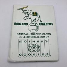 Oakland Athletics A’s Mother's Cookies Baseball Trading Cards Collectors Album