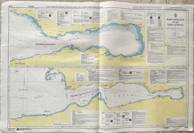 Admiralty 8128 PORT APPROACH GUIDE IZMIT KORFEZI Genius Marine Paper Map Chart - Image 1 of 4
