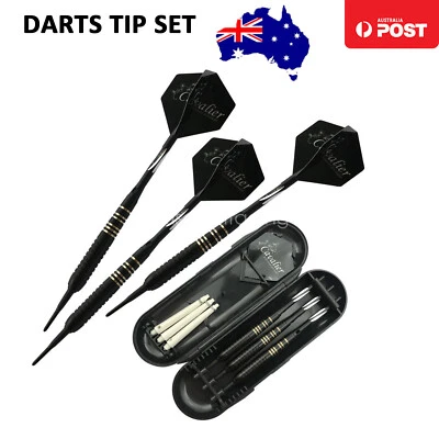 Heavy Weight Tip Darts Set With Flights & Stems & Dart Wallet Games Kit - image 1 of 4
