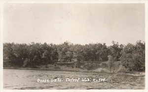 Oxford Wisconsin Goose Lake Vintage RPPC Old Postcard LP41 - Picture 1 of 2