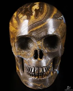 1.8" Matrix Opal Hand Carved Crystal Skull, Realistic, Crystal Healing - Picture 1 of 7