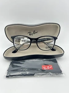 Ray Ban Eyeglasses RB 5356 2034 Black Transparent NWT 52 19 145 NWT case - Picture 1 of 6
