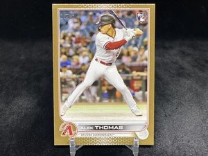 ALEK THOMAS 2022 TOPPS UPDATE #US212 ROOKIE GOLD PARALLEL /2022 DIAMONDBACKS - Picture 1 of 2