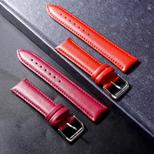 Genuine Leather Watch Band Replacement Strap Wrist band 12 14 16 18 20 22mm - Picture 1 of 64