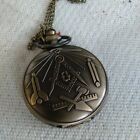 Masonic Freemasonry Symbol Alloy Metal Pocket Watch Analogue Quartz with Long...
