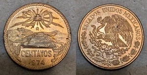 1974 Mexico 20 centavos coin - uncirculated - Picture 1 of 1