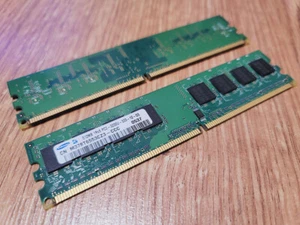 Samsung 512MB x 2 = 1GB of DDR2 PC2-3200U-333-12-D3 Desktop Memory - Picture 1 of 1
