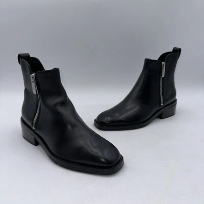3.1 PHILLIP LIM Mujer’s Alexa Negro Cuero Botines Talla 35 Foto 1 de 4