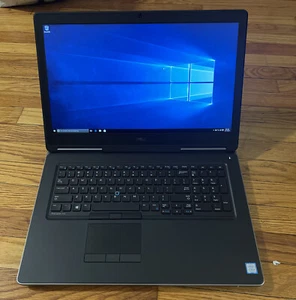 Dell Precision 7720 17.3” laptop i5-7300HQ @2.5 gHz 256GB SSD /16GB RAM - Picture 1 of 11