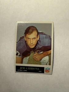 1965 PHILADELPHIA GUM FOOTBALL JIM GIBBONS #61 LIONS NRMT NICE! - Picture 1 of 2