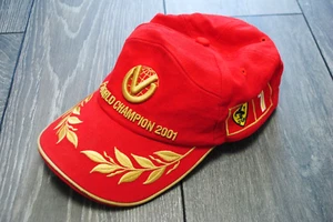F1 WORLD CHAMPION 1994-2001 VINTAGE MICHAEL SCHUMACHER FERARRI RED GOLD CAP RARE - Picture 1 of 10