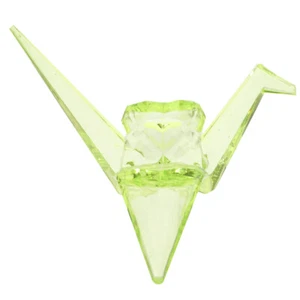 Grasgrün -Papierkran -Ornamente Kind Komplizierte Origami-Vogelfigur - Bild 1 von 12