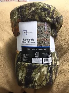 Camouflage Super Soft Plush Throw - Picture 1 of 4