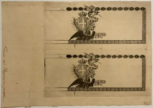 50 LIRE KREDITKARTE REGIE FINANZEN TURIN 1780 2 BANKNOTEN NICHT AUSGEGEBEN - Bild 1 von 2