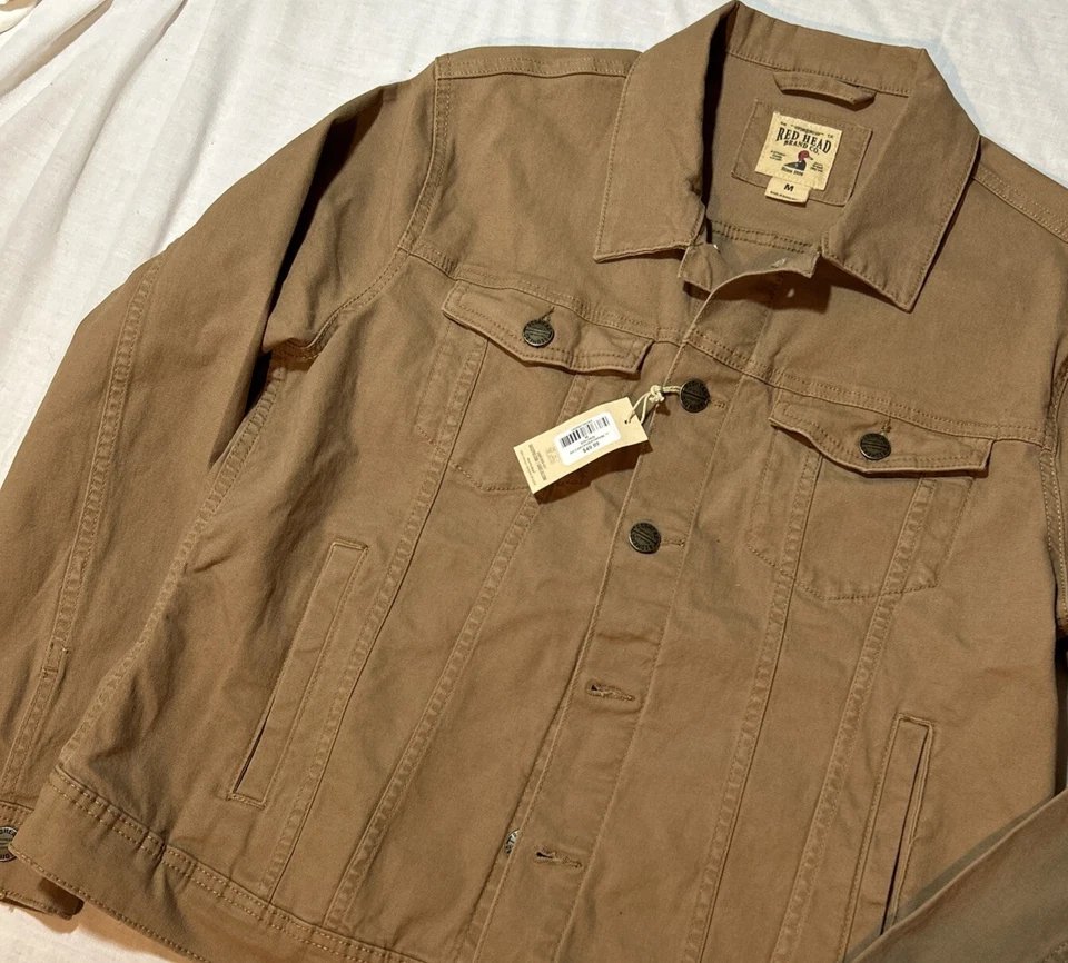 Chaqueta mediana Red Head para mujer de lona de algodón bajo Pro Cabelas elástica marrón tostado Foto 1 de 4