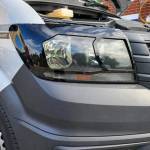 Für MAN TGE Scheinwerferschutz - Schwarz glänzend - Premium Schutz | Van-X - Bild 1 von 8