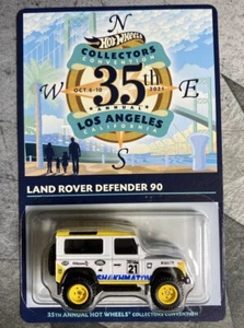 2021 Hot Wheels 35th LA Convention Dinner Car Land Rover Defender 90  - Picture 1 of 9