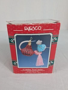 Enesco Ornament Miss Merry Mouse A Holiday Scent Station 2nd in Series 1990 90s - Picture 1 of 9