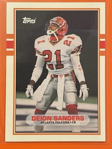 Deion Sanders 1989 Topps Traded #30T Rookie RC Atlanta Falcons Football DS1 - Picture 1 of 2