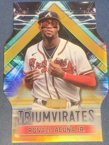 2023 Topps Stadium Club Ronald Acuna Jr Triumvirates Superfractor 1/1 One of One - Picture 1 of 2