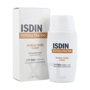 Protector solar fluido de fusión ISDIN FotoUltra 100 ACTIVE UNIFY COLOR SPF50+ - 50 ml - Imagen 1 de 2