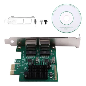 PCIE 2X RJ45 PORT 10/100 / 1000MBP V8C48857 - Foto 1 di 7