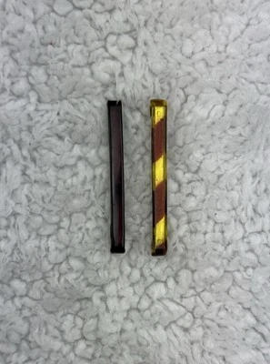 "Correas de pelo imitación tortuga y golosinas negras vintage hechas en EE. UU. 2""" Foto 1 de 4