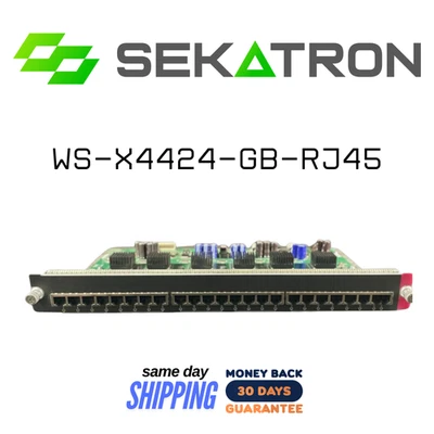 🔀 Cisco WS-X4424-GB-RJ45 24-порт гигабитный коммутационный модуль ⚡ быстрая доставка - Изображение 1 из 2