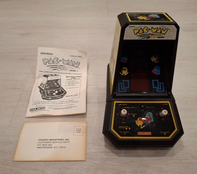 Coleco Pac-Man 1981 videojuego arcade de mesa caja original e instrucciones 2390 Foto 1 de 4