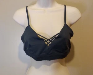 Reggiseno sportivo ALO YOGA spalline spaghetti regolabili grigio scuro taglia media M pilates - Foto 1 di 9
