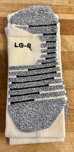 Nike Team Issued Vapor Grip Football Socks Knee Natural White Cream Size Large - Picture 1 of 5