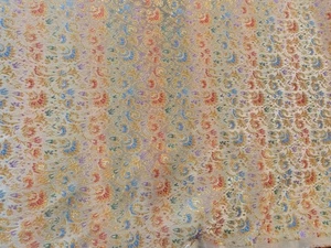 Faux Silk Brocade Damask Kimono Fabric Material 11.5 Yds 36" Wide - Picture 1 of 19