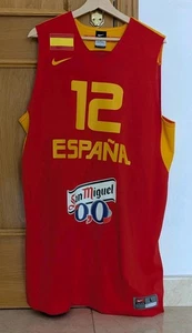 2013 Sergio Llull Espana Nike Spain FIBA Olympics Basketball Rare Jersey Size L - Picture 1 of 20