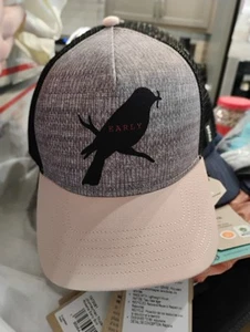 PrAna Early Bird Trucker Hat Grey & Pink Snapback New W Tags MSRP $35 Unisex - Picture 1 of 5