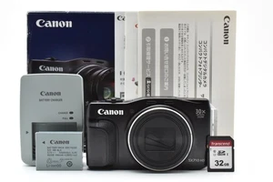 [CASI COMO NUEVA] Cámara digital compacta Canon PowerShot SX710 HS negra 20,3 MP Japón - Imagen 1 de 12