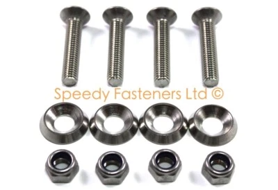 Tony Kart Otk Inox Tirante Terminale Rondella kit bulloni Kosmic Alonso 401 950 - Immagine 1 di 4